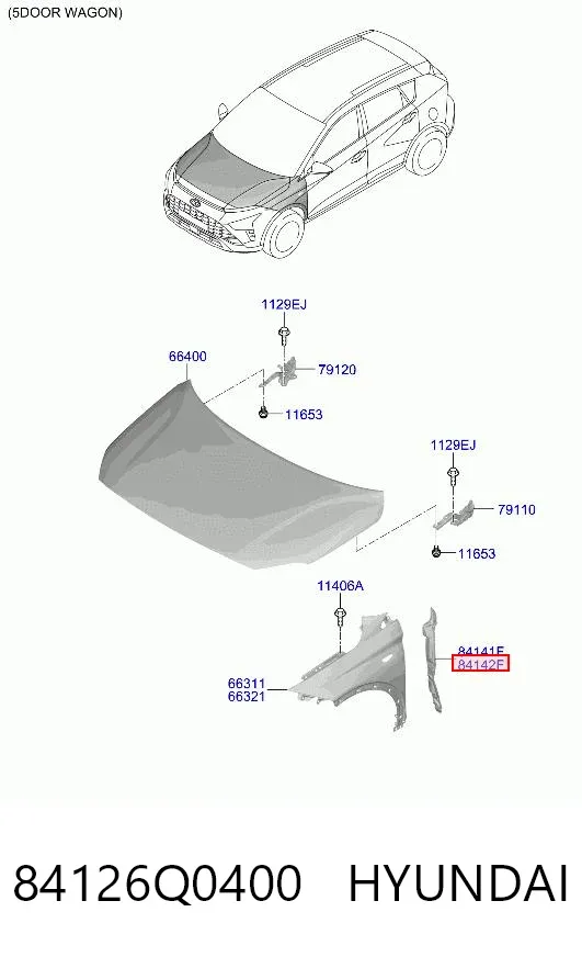  84126Q0400 Hyundai/Kia