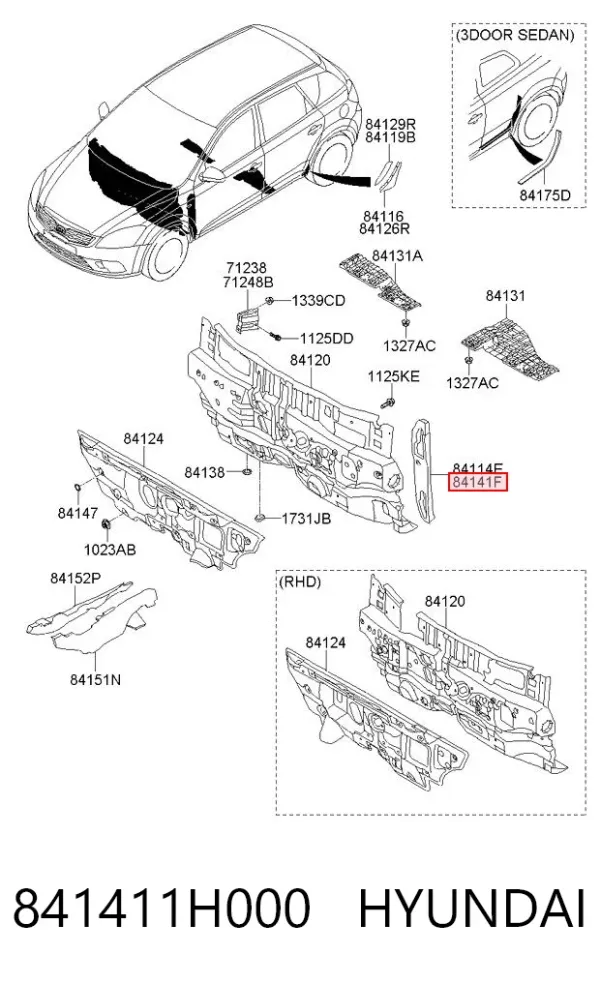  841411H000 Hyundai/Kia