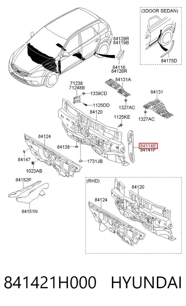  841421H000 Hyundai/Kia