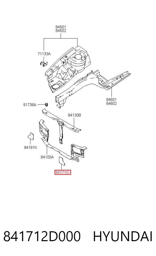  841712D000 Hyundai/Kia