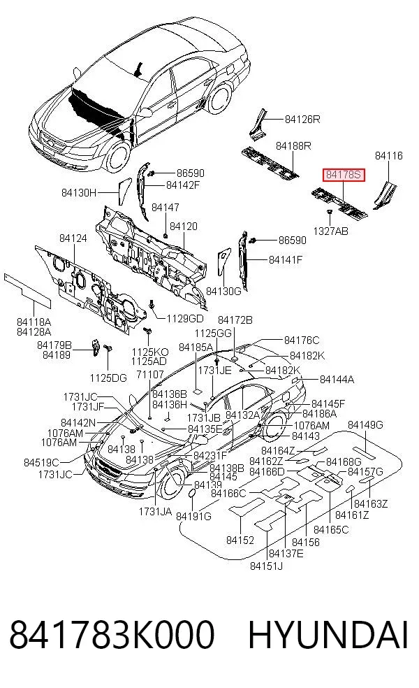  841783K000 Hyundai/Kia