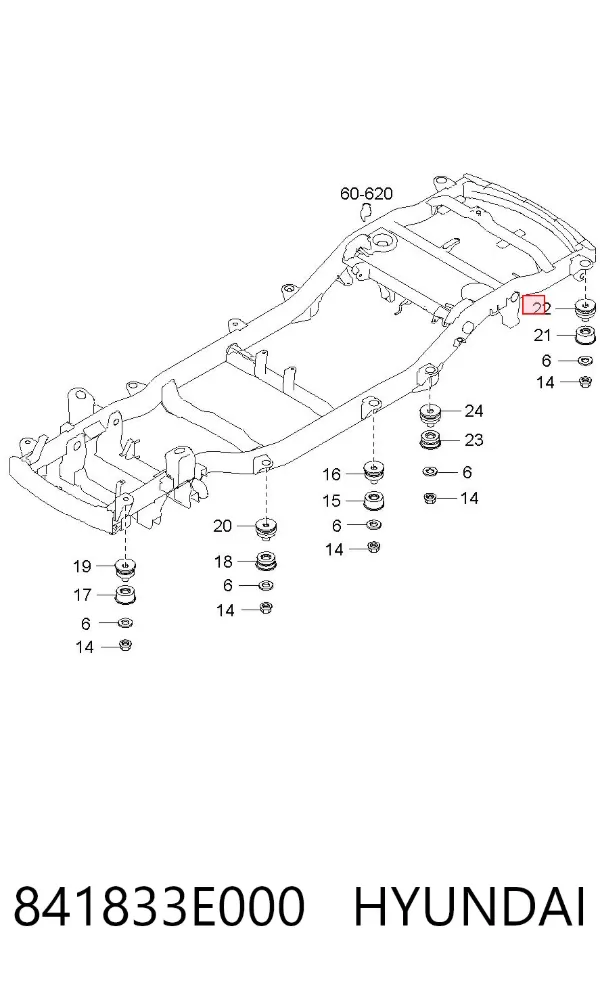  841833E000 Hyundai/Kia
