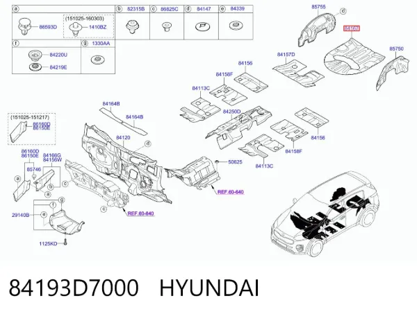  84193D7000 Hyundai/Kia