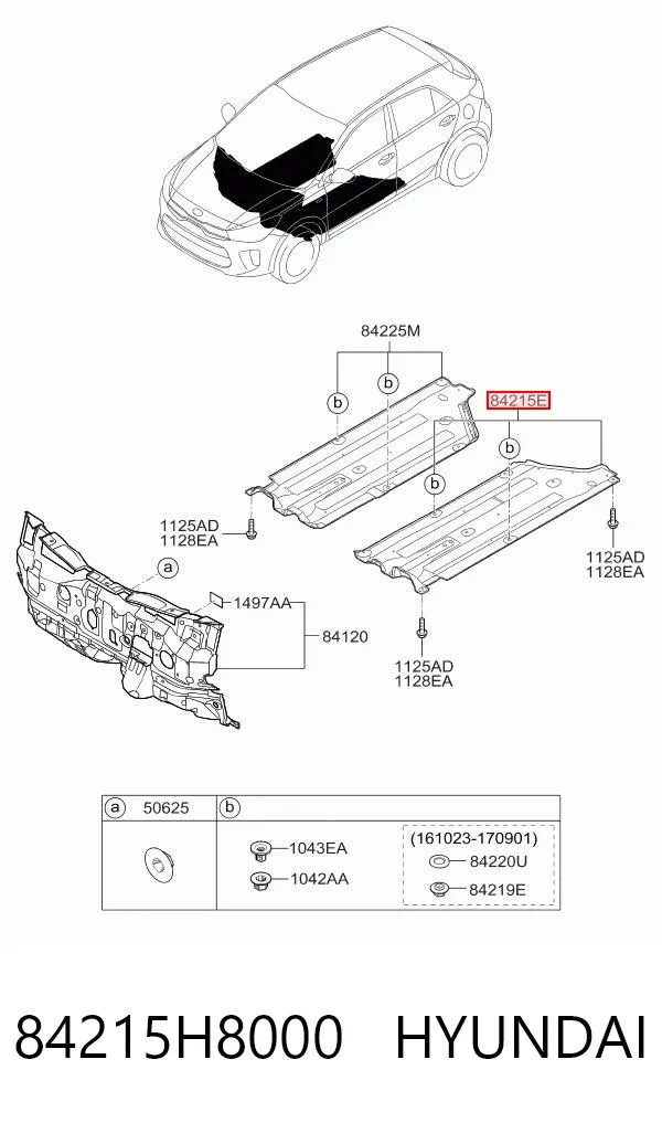 Днище кузова 84215H8000 Hyundai/Kia