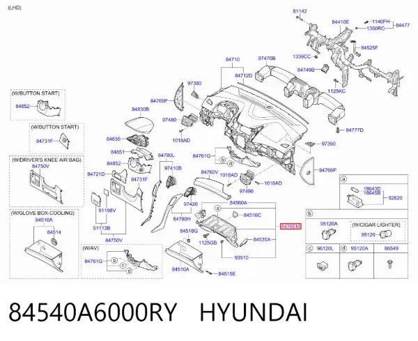  84540A6000RY Hyundai/Kia