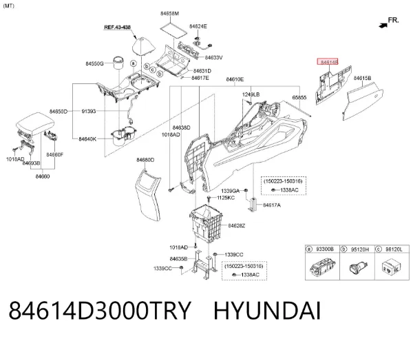  84614D3000TRY Hyundai/Kia