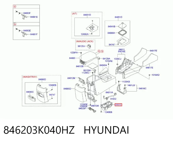  846203K040HZ Hyundai/Kia
