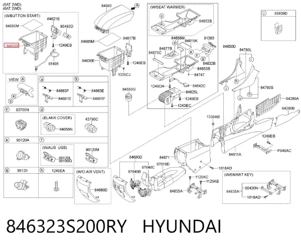 846323S200RY Hyundai/Kia