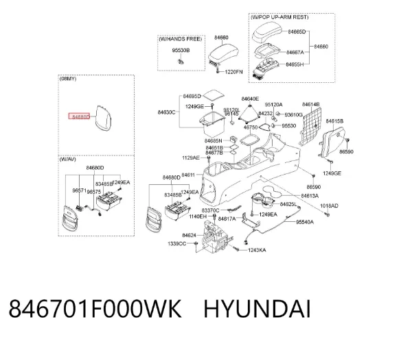  846701F000WK Hyundai/Kia