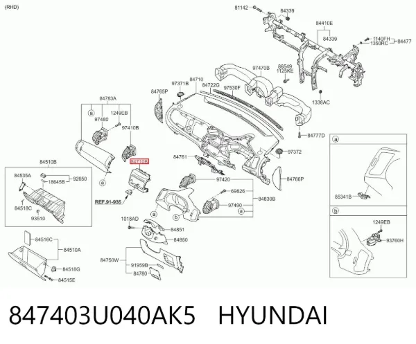  847403U040AK5 Hyundai/Kia