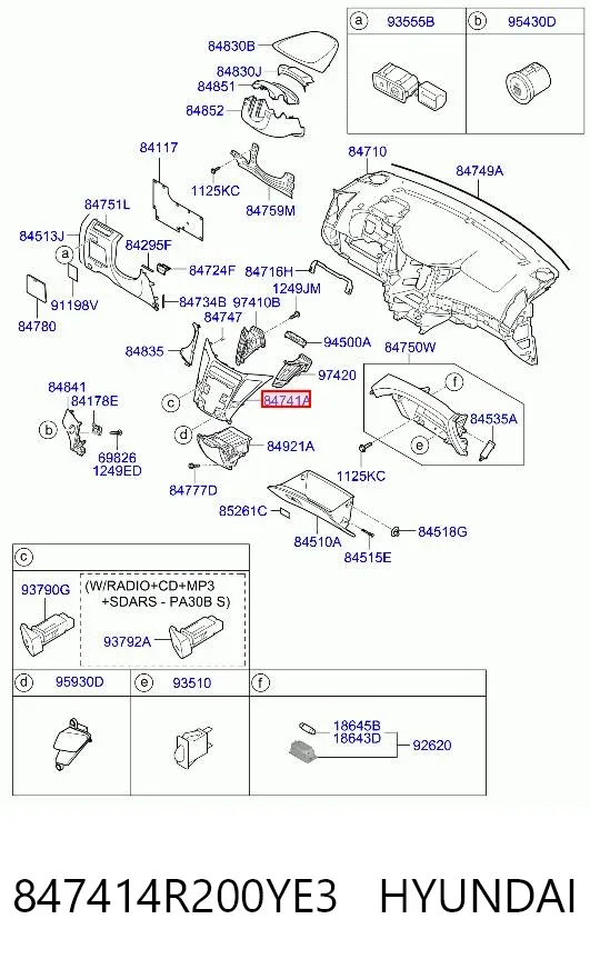  847414R200YE3 Hyundai/Kia