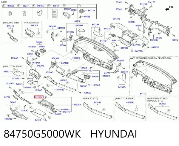  84750G5000WK Hyundai/Kia