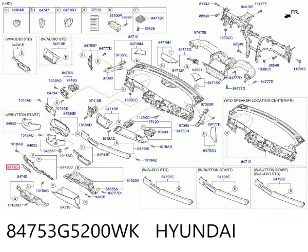 84753G5200WK Hyundai/Kia