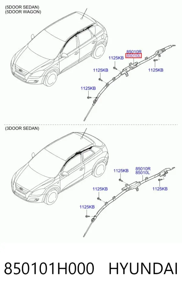 Подушка безпеки, збоку, ліва, AIRBAG 850101H000 Hyundai/Kia