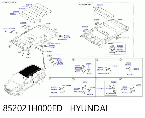 Сонцезахисний козирок KIA Ceed ED