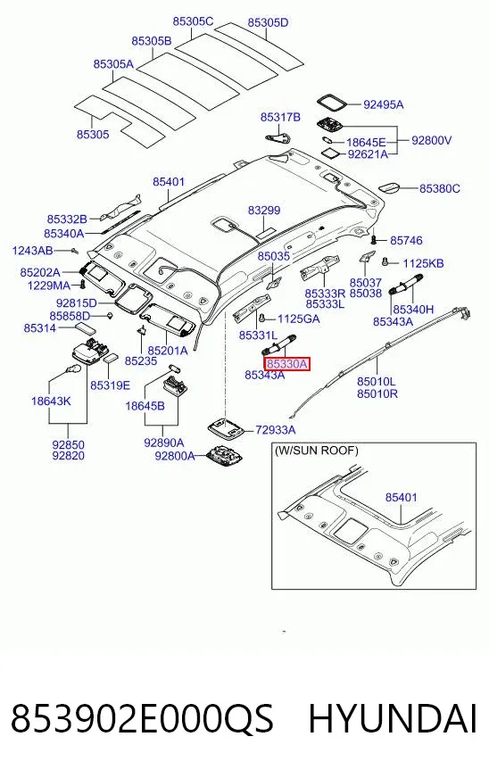 Ручка салону, дахи 853902E000QS Hyundai/Kia