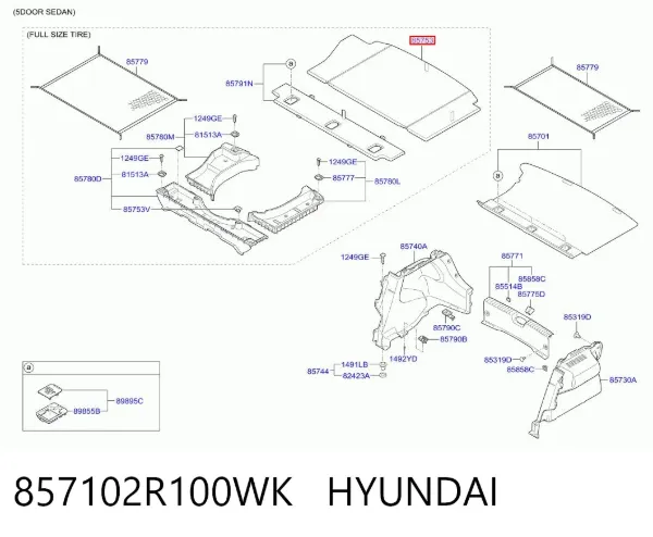  857102R100WK Hyundai/Kia