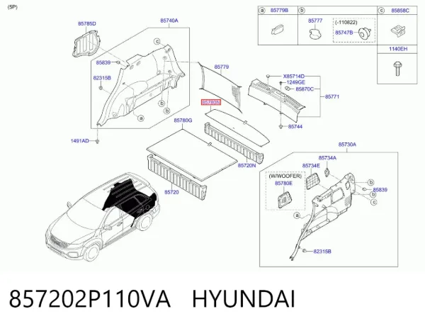  857202P110VA Hyundai/Kia