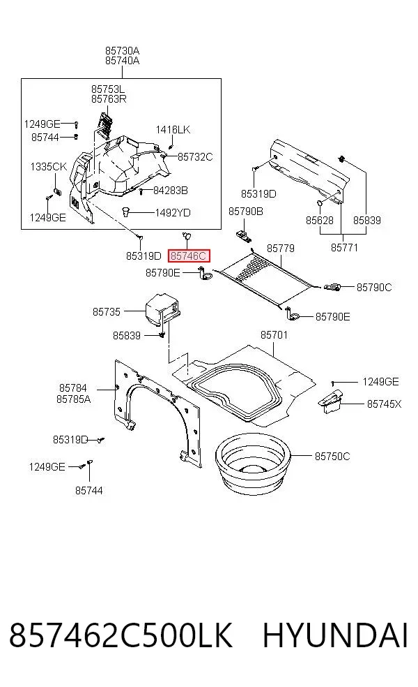  857462C500LK Hyundai/Kia