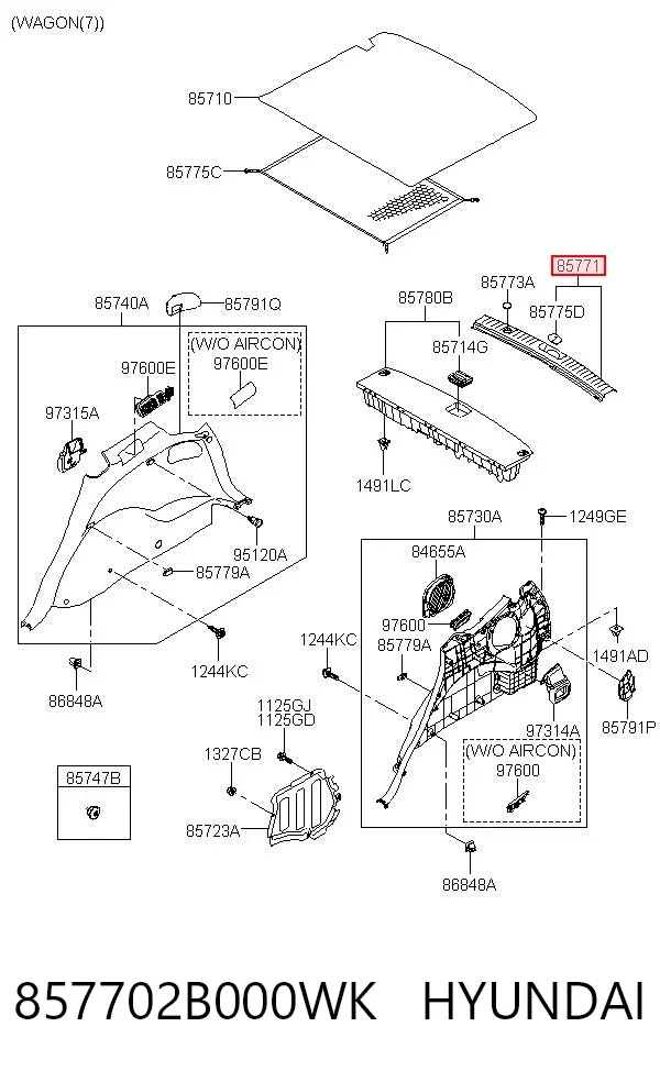  857702B000WK Hyundai/Kia
