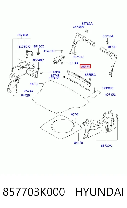  857703K000 Hyundai/Kia