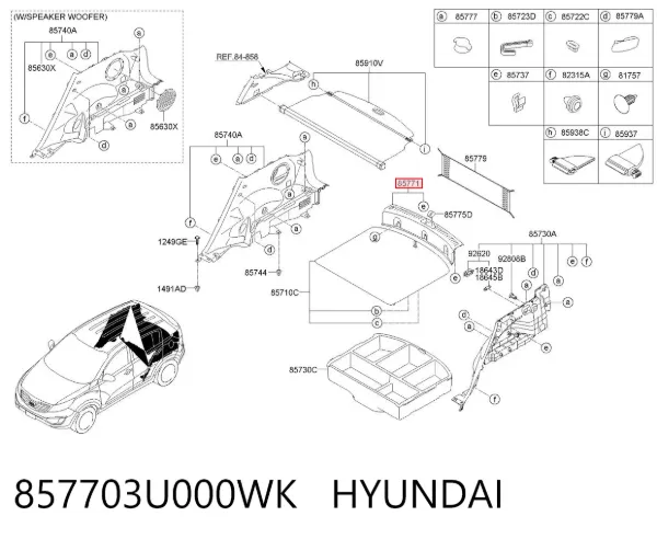  857703U000WK Hyundai/Kia