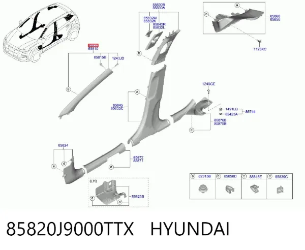  85820J9000TTX Hyundai/Kia