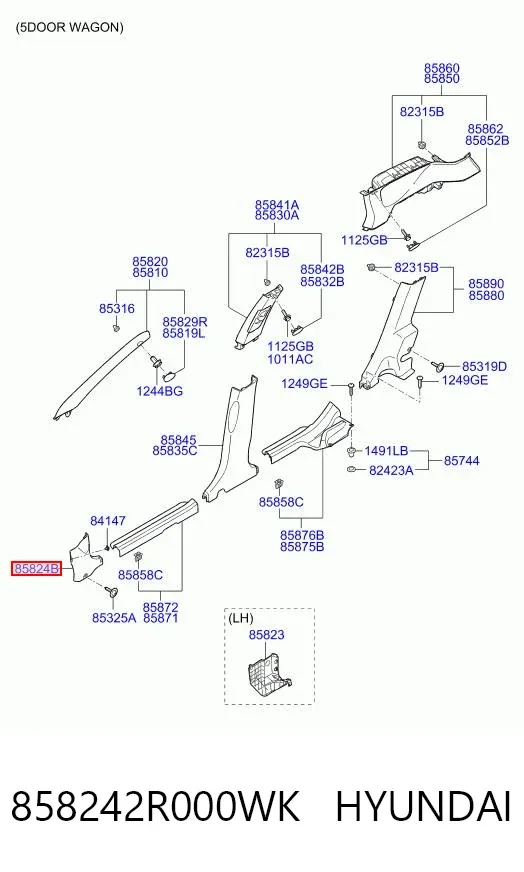  858242R000WK Hyundai/Kia