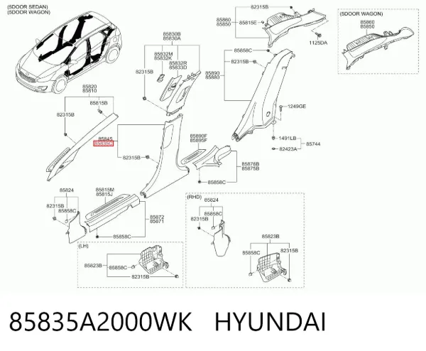  85835A2000WK Hyundai/Kia