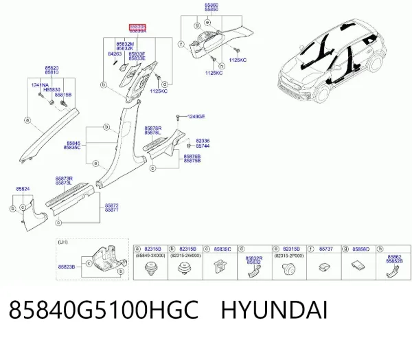  85840G5100HGC Hyundai/Kia
