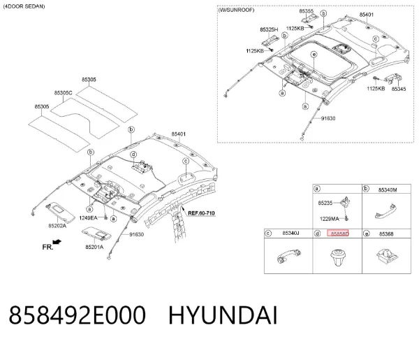  858492E000 Hyundai/Kia