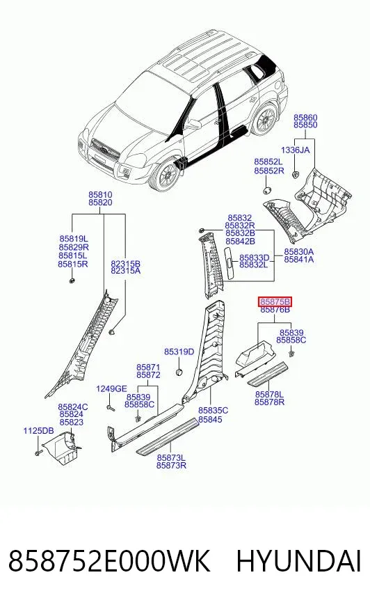  858752E000WK Hyundai/Kia
