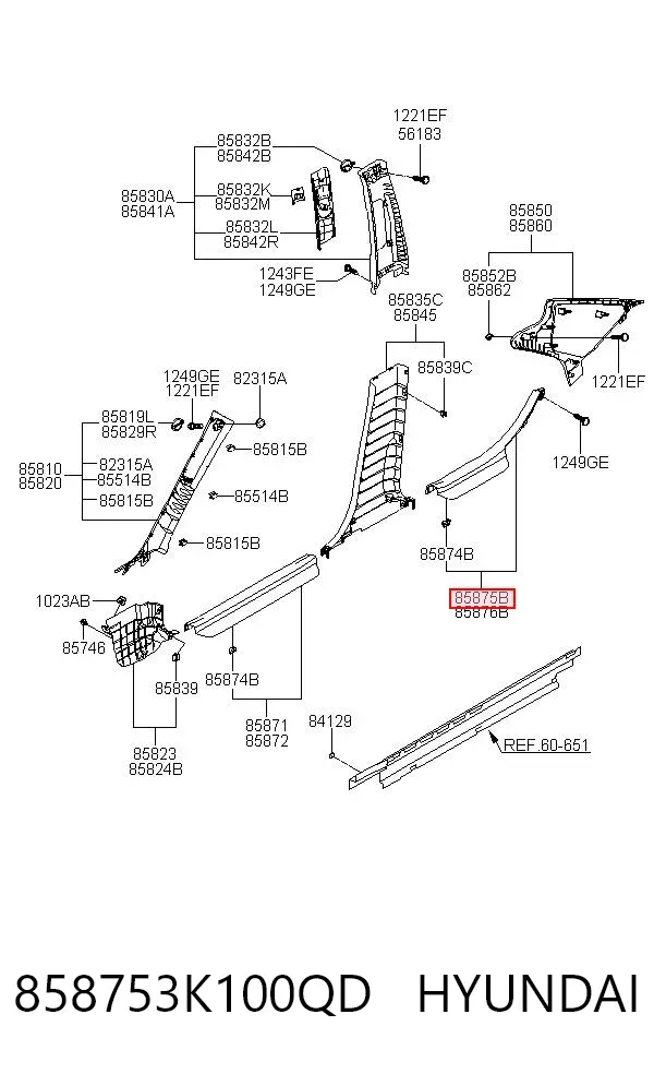  858753K100QD Hyundai/Kia