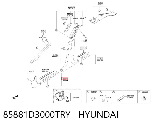  85881D3000TRY Hyundai/Kia