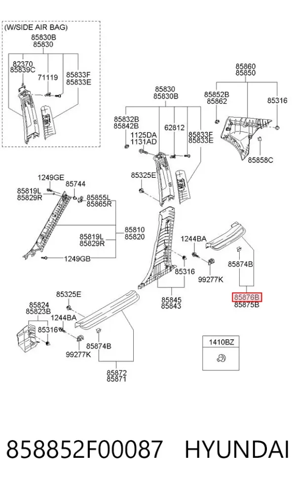  858852F00087 Hyundai/Kia