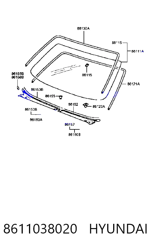 Лобове скло Hyundai Sonata IV