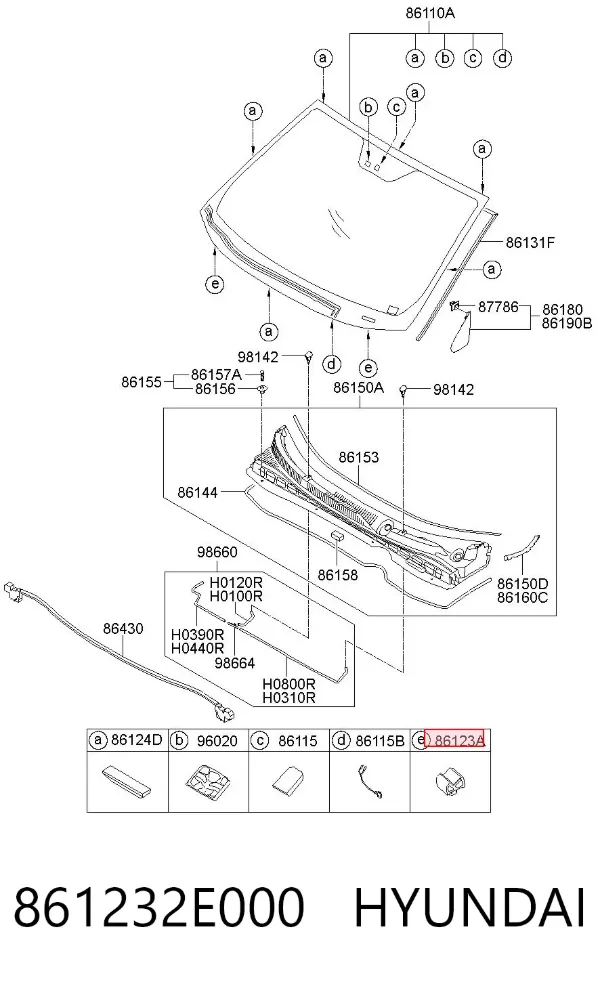  861232E000 Hyundai/Kia