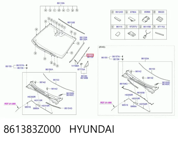 861383Z000 Hyundai/Kia