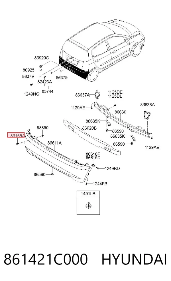  861421C000 Hyundai/Kia