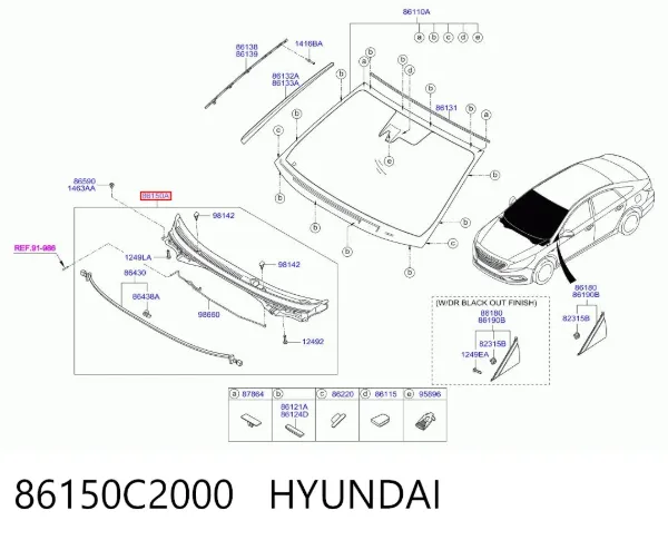  86150C2000 Hyundai/Kia
