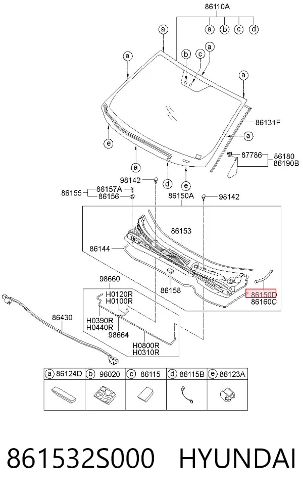  861532S000 Hyundai/Kia
