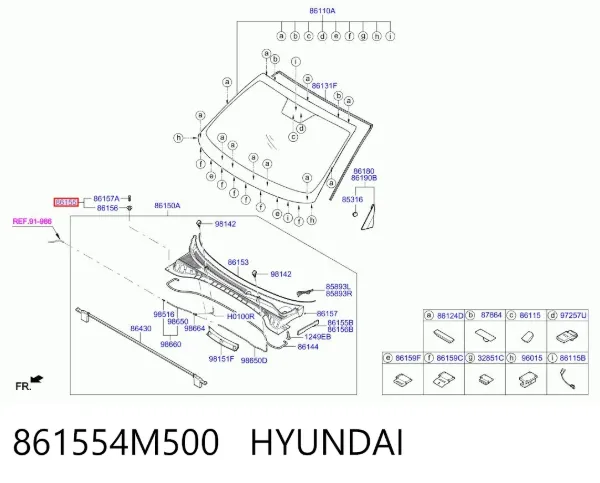  861554M500 Hyundai/Kia