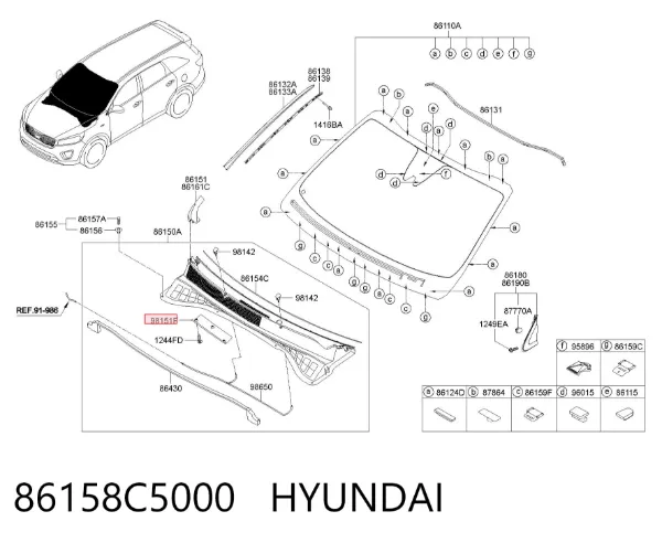  86158C5000 Hyundai/Kia