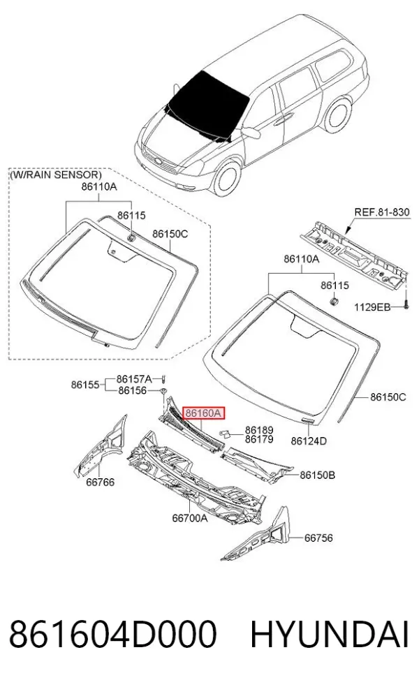  861604D000 Hyundai/Kia