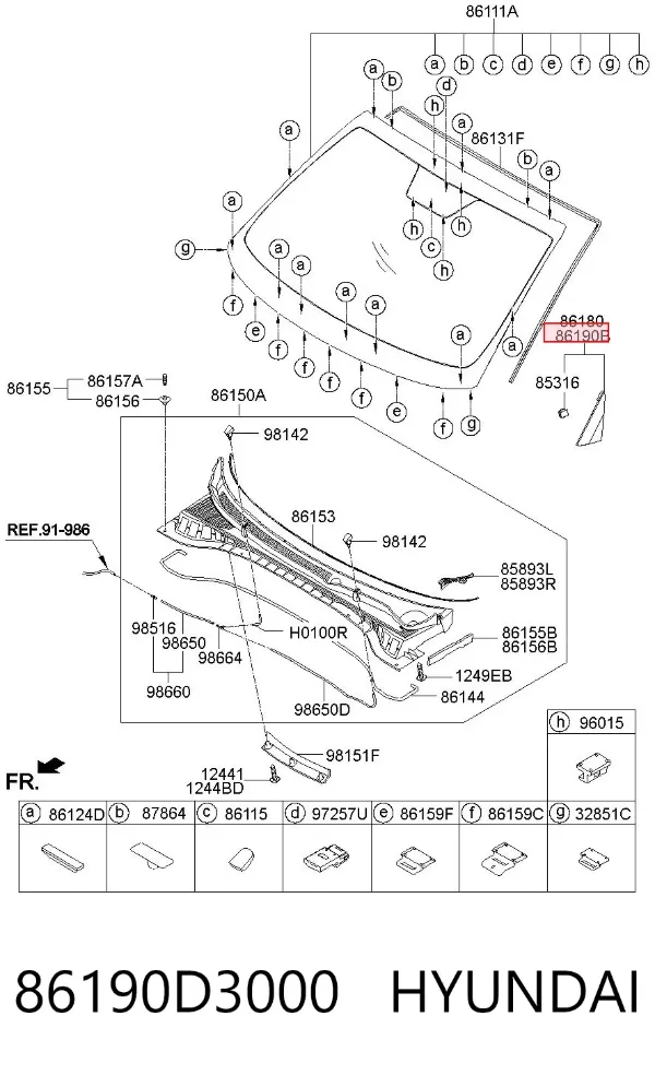  86190D3000 Hyundai/Kia