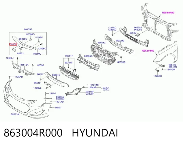  863004R000 Hyundai/Kia