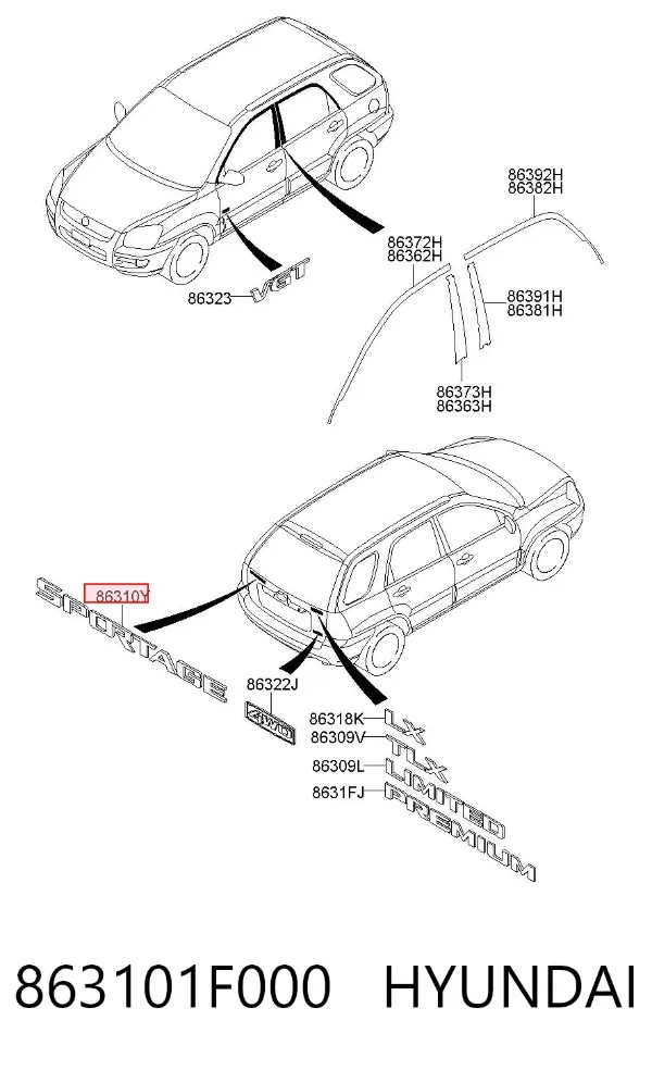  863101F000 Hyundai/Kia
