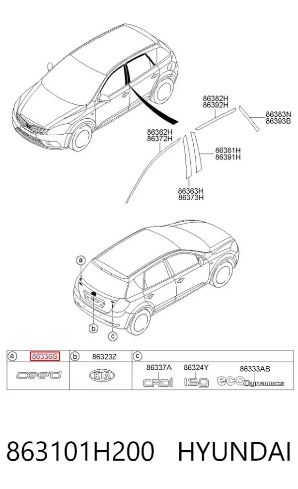  863101H200 Hyundai/Kia