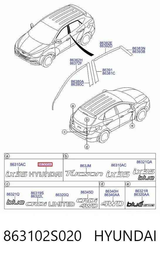  863102S020 Hyundai/Kia