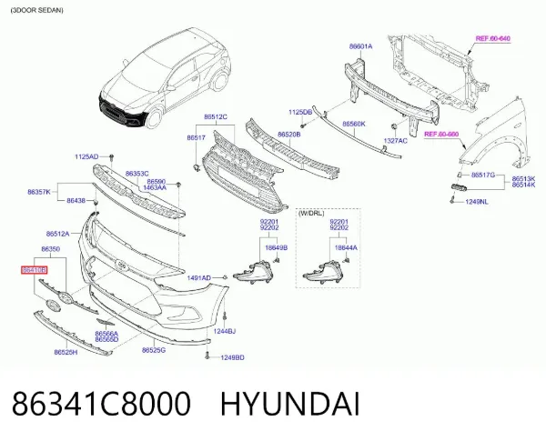  86341C8000 Hyundai/Kia